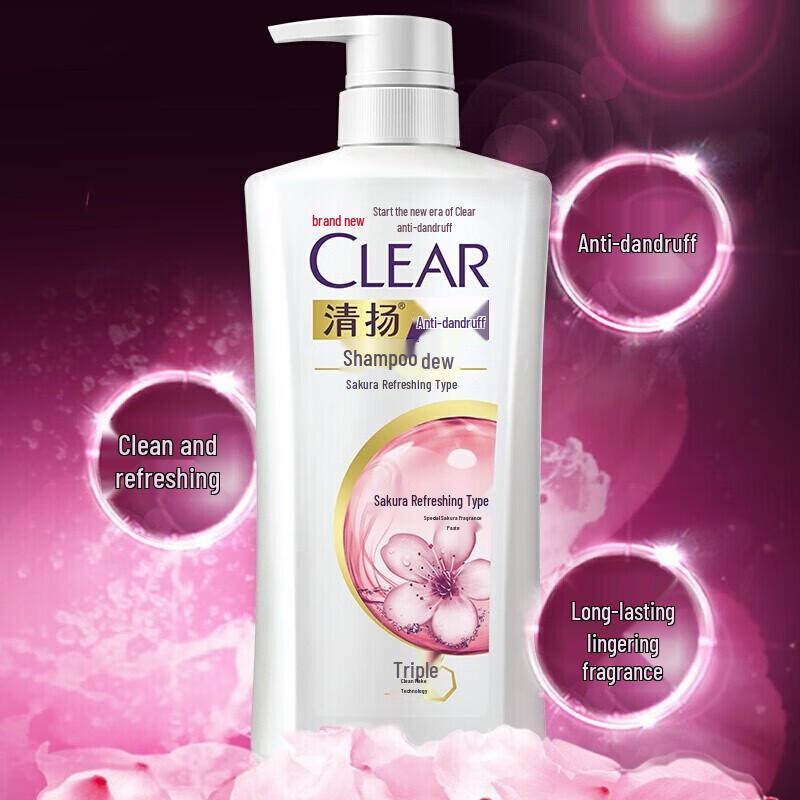 Clear Cherry Blossom Refreshing Anti-Dandruff Shampoo