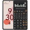 Ретро-чехол-телефон-калькулятор для Google Pixel 9 8 7 6 Pro XL 8A 6A 7A 5G Мягкий ударопрочный ТПУ Черный чехол