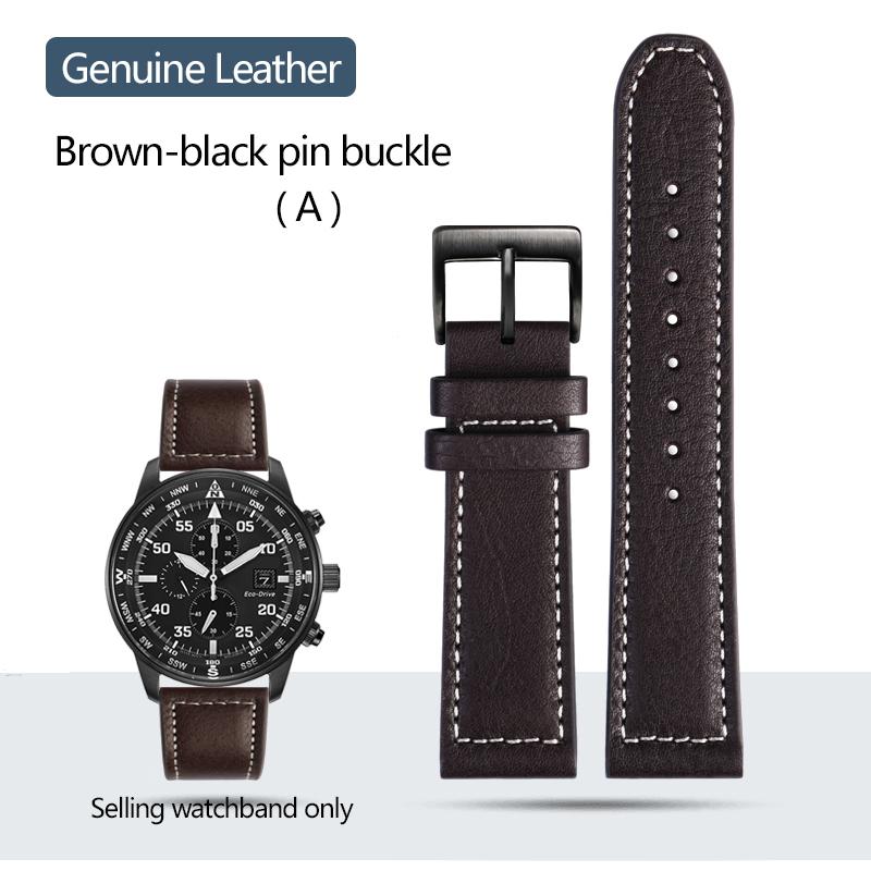 High Quality Cowhide Leather Watchband for Citizen CA0690 CA0695-17E CA4500 Bracelet Men's Steel Rubber Watch Strap 20mm 22mm