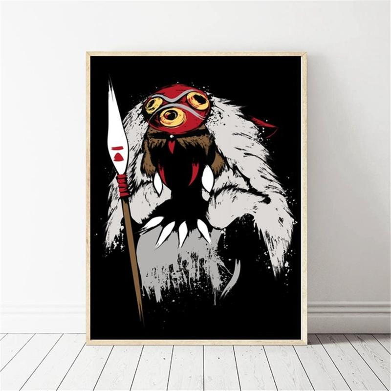 Totoro Cartoon Movie Canvas Painting Japan Hayao Miyazaki Anime Poster Prints Room Decor Wall Art Picture Living Room Home Decor