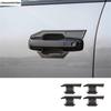 Outer Side Rear Door Handle Bowl Decoration Cover Trim For BYD Leopard 5 2024 2025 5D Carbon Fiber Look Accessories Exterior Kit