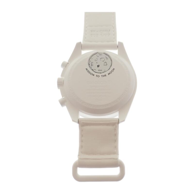 Swatch SO33W700 Часы белая керамика/Нейлон мужские белый Циферблат