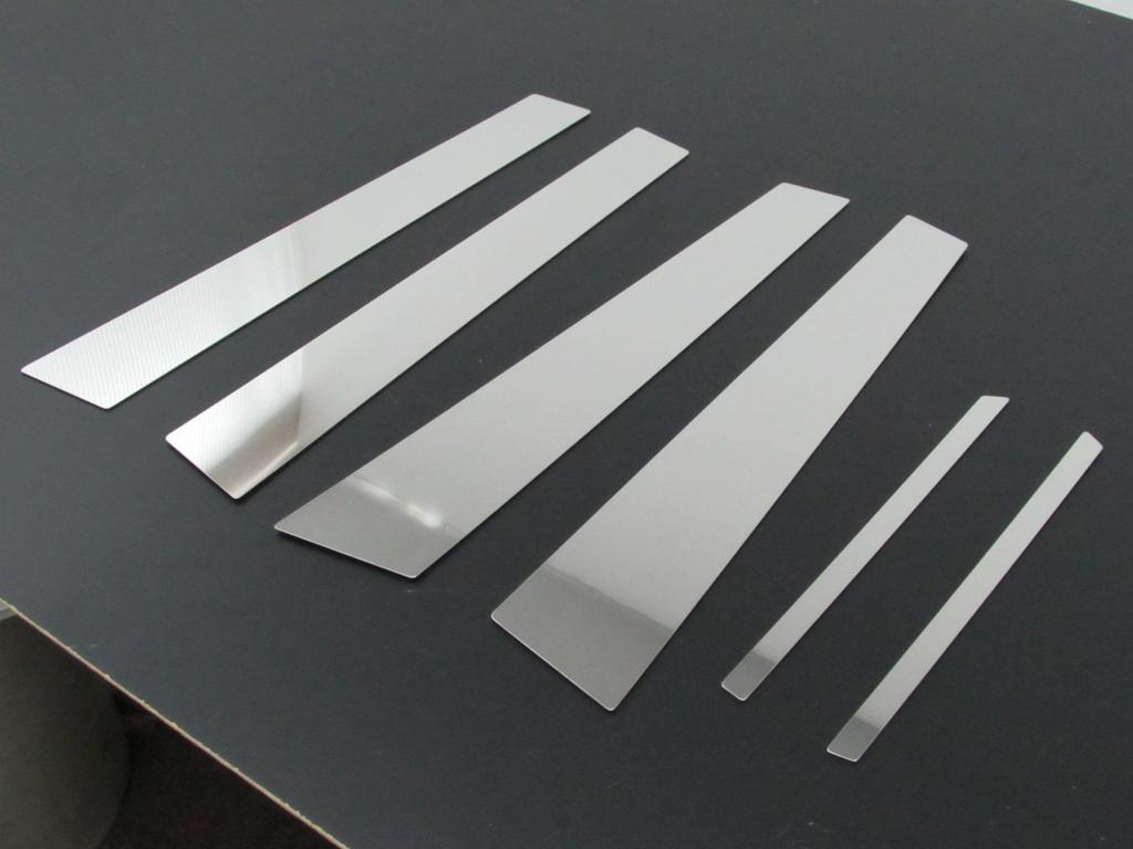 BRIGHTZ Camry AVV50 Finish Stainless Steel Pillar Panels Visor Set AVV 50 V50 Camry Hybrid 12382 Ultra-Mirror (No Needed) 6-Piece [PIL-SIL-160]