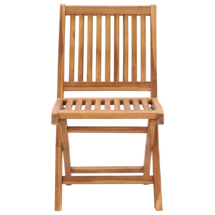 VidaXL Folding Garden Chairs 4 Pcs Solid Teak Wood 3072804