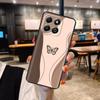 Чехол для телефона Honor X6b Чехол Бабочка Жидкий силикон Полная защита Задняя крышка для Honor X6b X 6b HonorX6b JDY-LX1 JDY-LX2