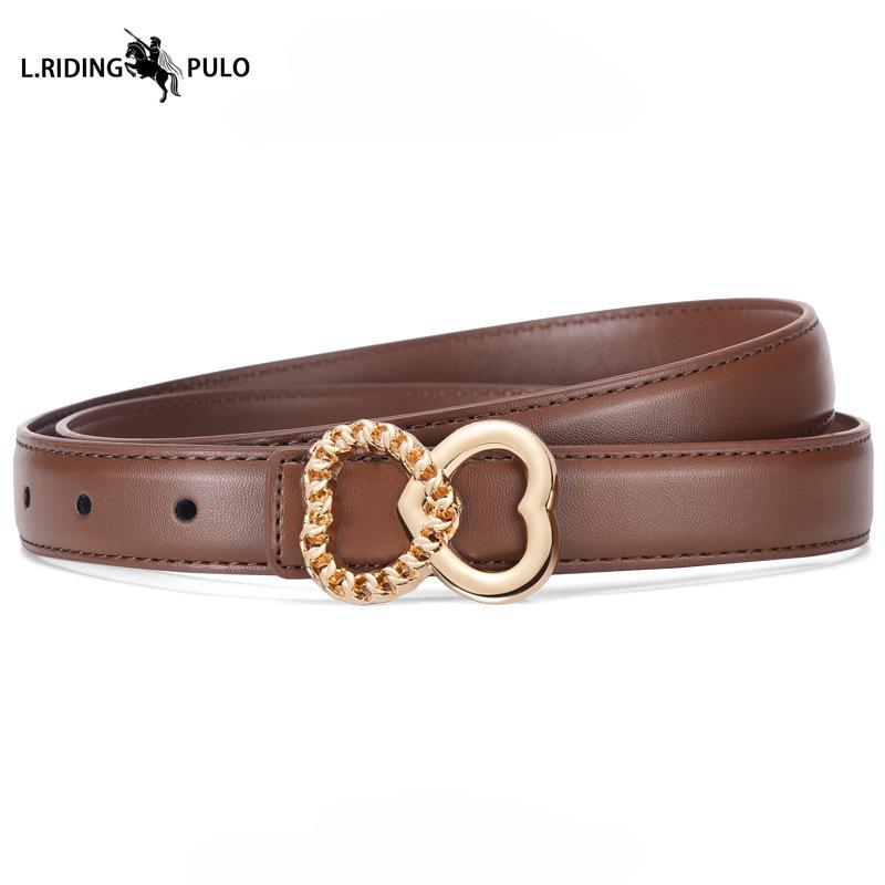 Women's Leather Belt Korean Style Waist Belt Female Versatile Decoration with Skirt Buckle Fashion Decoration Trend Belt