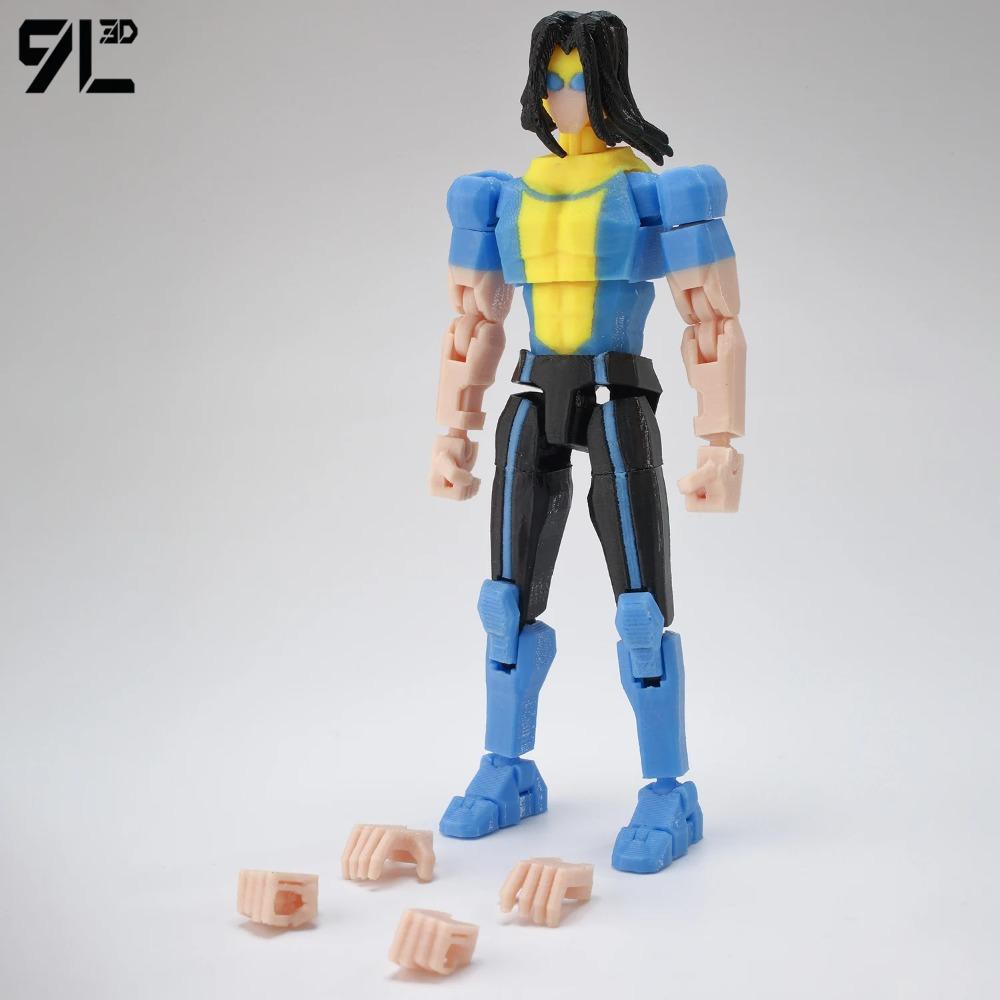 9L3D Dummy13 Lucky13 Conquest Фигурка Действия Invin-cible Модель Полностью Подвижная Игрушка Многосуставчатый Подвижный Робот 3D Печатный Декор