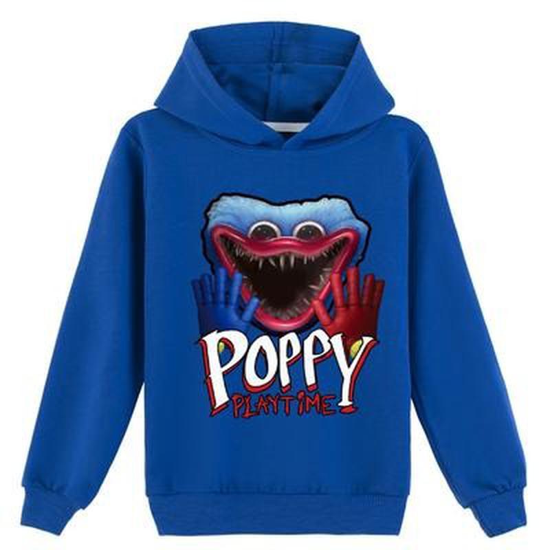Kids 3D Hoodie Huggy Wuggy Pullover Poppy Playtime Children Thin Spring Sweater DAR
