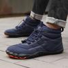 Новые хлопковые пятипалые туфли мужские бархатные утолщенные теплые походные ботинки водонепроницаемые, нескользящие и износостойкие спортивные зимние ботинки женские