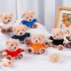 Cute Plush Bear Key Chain Stuffed Animal Bear Pendant Doll Graduation Bear Doll  Bag Accessories