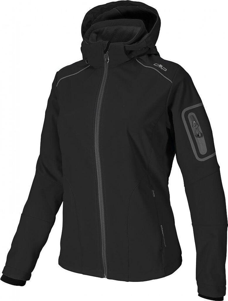 Куртка CMP Softshell Jacket Zip Hood Women (39A5006) черный