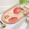 Happy Wedding Mat Red Wedding Room Imitation Cashmere Carpet Home Entry Toilet Door Non-slip Mat