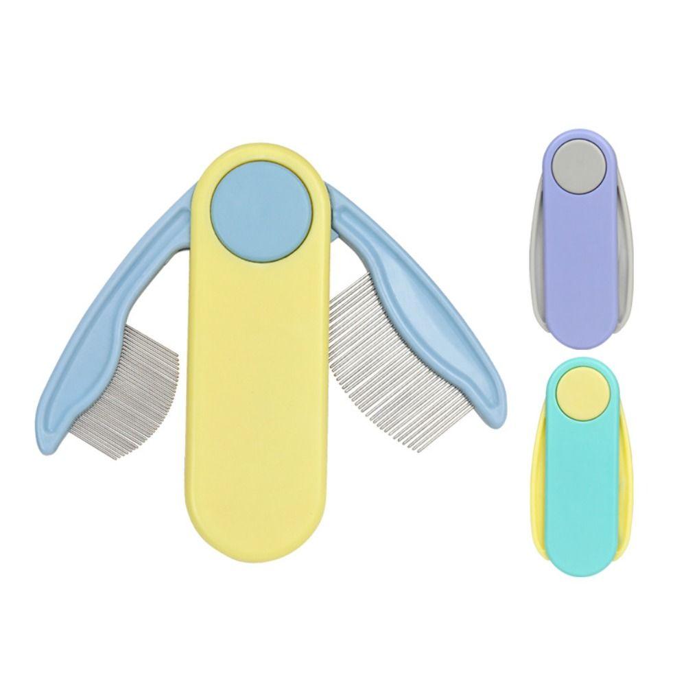 Dense Tooth Cat Flea Comb Foldable Dog Grooming Brush Pet Hair Cleaning Tool Pet Maintenance