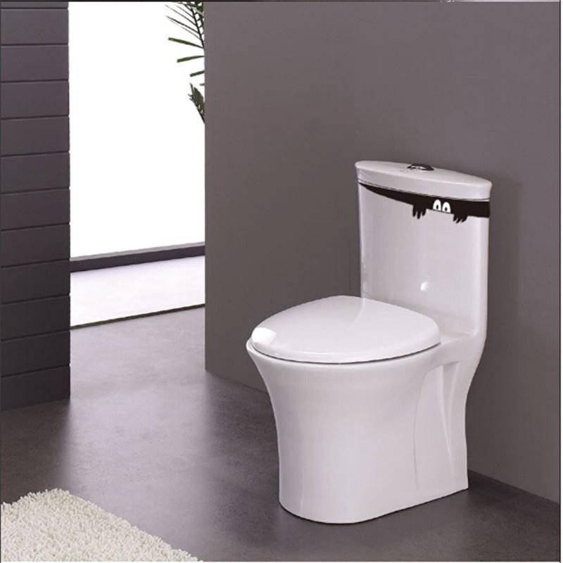 10 шт DIY Забавный взгляд монстр сиденье для унитаза ванная комната стикер стены автомобиля наклейка