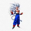 Patches For Clothes Bag Iron On Thermal Stickers Goku Gogeta Pattern Washable Heat Transfer