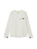 North Cut Sew Expedition Флисовая сетка Легкая футболка с круглым вырезом Серовато-белый WM [The Face] С длинным рукавом и футболка