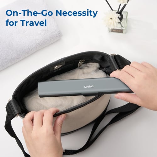 Oralphi Aluminum Toothbrush Travel Case, Portable Travel Toothbrush Holder, Durable Manual Toothbrush Box Container for Travel, Bathroom, Camping, and