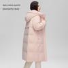 SNOWFLYING Women's Long Hooded Duck Down Jacket