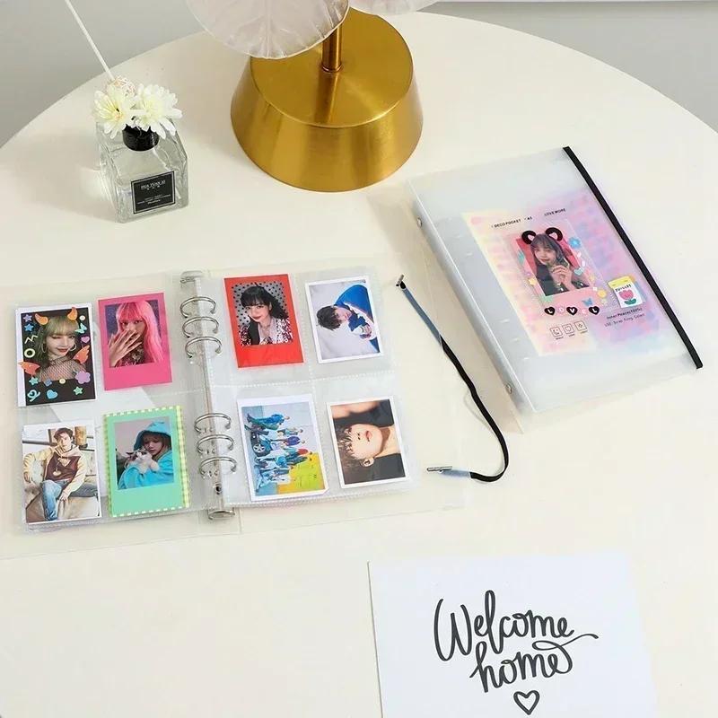A5 3-дюймовая фотокарточка Kpop Card Binder школьные канцелярские принадлежности держатель для фотокарточек фотоальбом переплет книги наполнитель страницы домашний декор сад