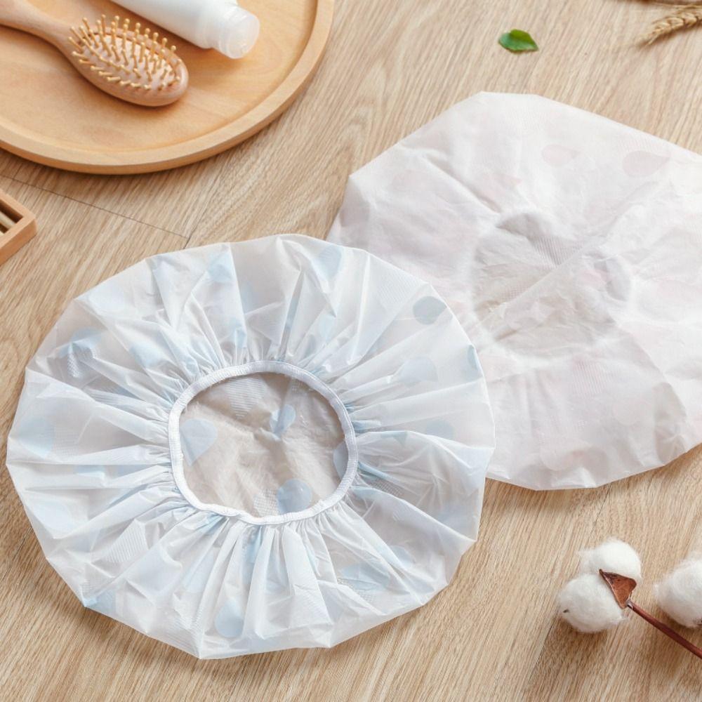 Double Layer Design Waterproof Shower Caps Double Drying Hair Cap Adult