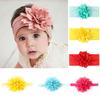 Elastic Headband Turban For Girls Lovely Soft Flower Hair Band Kids Princess Hair Accessories