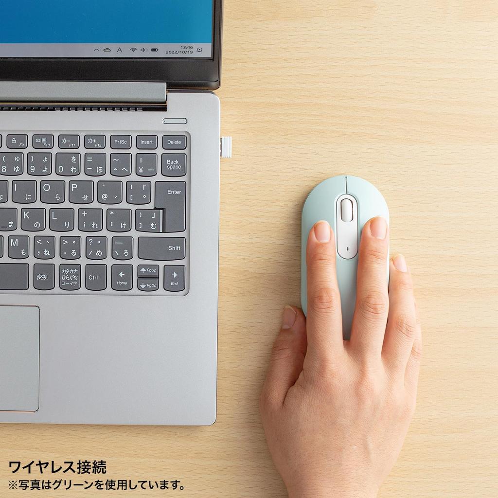 Sanwa Supply Silent Wireless Mouse (Beige) MA-WBS327BG