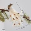 Shimmering Simulated Peacock Foam Christmas Tree Ornaments Christmas Peacock Decoration  Xmas Gift