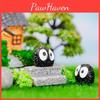 Mini Black Coal Dust Elf Resin Succulent Landscape Decoration Cartoon Style Diy Wholesale