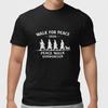 Футболка Walk For Peace 2026 Футболка сторонника Мирного шествия S- Хлопок Черный