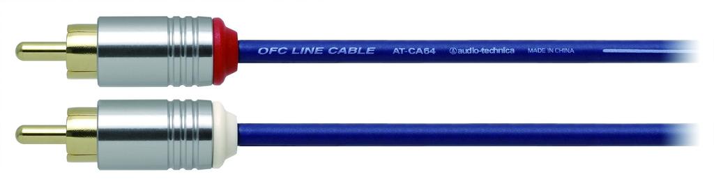 Аудиокабель Audio Technica OFC RCA для автомобильного термостойкого экрана с защитой от помех, небольшой штекер AT-CA64/2.0 90℃ 2,0 м