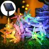 Colorful Dragonfly Solar String Lights Outdoor Waterproof Dragonfly Lights Festival Night Lamp Patio Garden Wedding Decoration