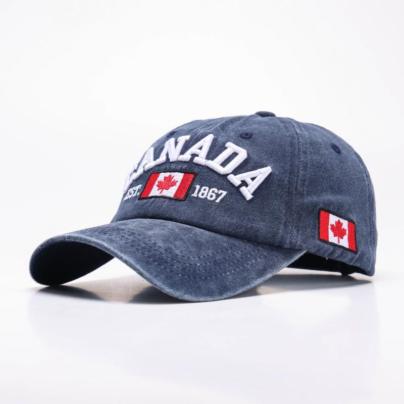 Кепка с буквами CANADA Бейсболка Мужская и Женская Канадская Хлопковая Кепка Литературная Ретро