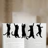 Металлические закладки для книг в виде кошек, набор из 5 штук, креативный дизайн, уникальная форма кошки, для любителей книг, студентов и учителей