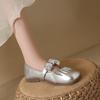 Вечерний бриз нежные одинарные туфли женские новинка 2025 года весна-лето бант одна педаль беременные женщины мягкие плоские туфли Мэри Джейн Дуду