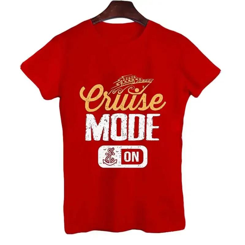 Мужская футболка, модная винтажная Круизная мода, графическая футболка, мужская футболка с круглым вырезом, свободные топы, летняя унисекс женская одежда, футболки