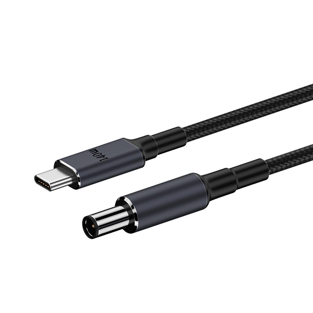 140 Вт PD USB Type C штекер постоянного тока 5,5x2,5 мм/5,5x2,1 мм/4,5x3,0 мм/6,0x3,7 мм/7,4x5,0 мм кабель для зарядки ноутбука