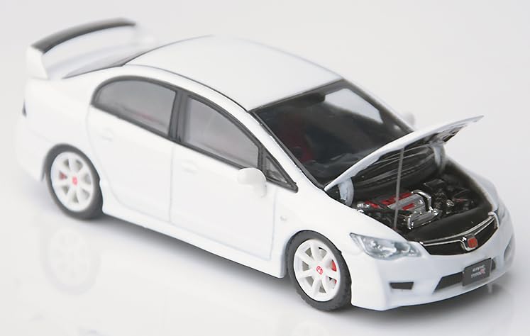 Genesis Company Model 1 Scale Honda Civic Type R Champion Finished Model C33322 1/64 (FD2) White,