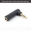 Gold Plated 3.5 Jack Right Angle Male Female To 3.5mm 3/4Pole Male Audio Connector Stereo Plug L Shape Jack Adapter 1pcs
