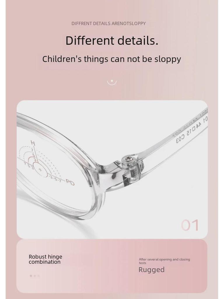 Самые продаваемые детские профессиональные очки с силиконовыми носоупорами, сверхлегкая прозрачная серая оправа для мужчин и женщин