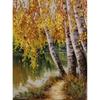 DIY Forest Scenery 5D Diamond Painting Full Round Drill Scenic Diamond Embroidery Cross Stitch Mosaic Kits Wall Art Home Decor
