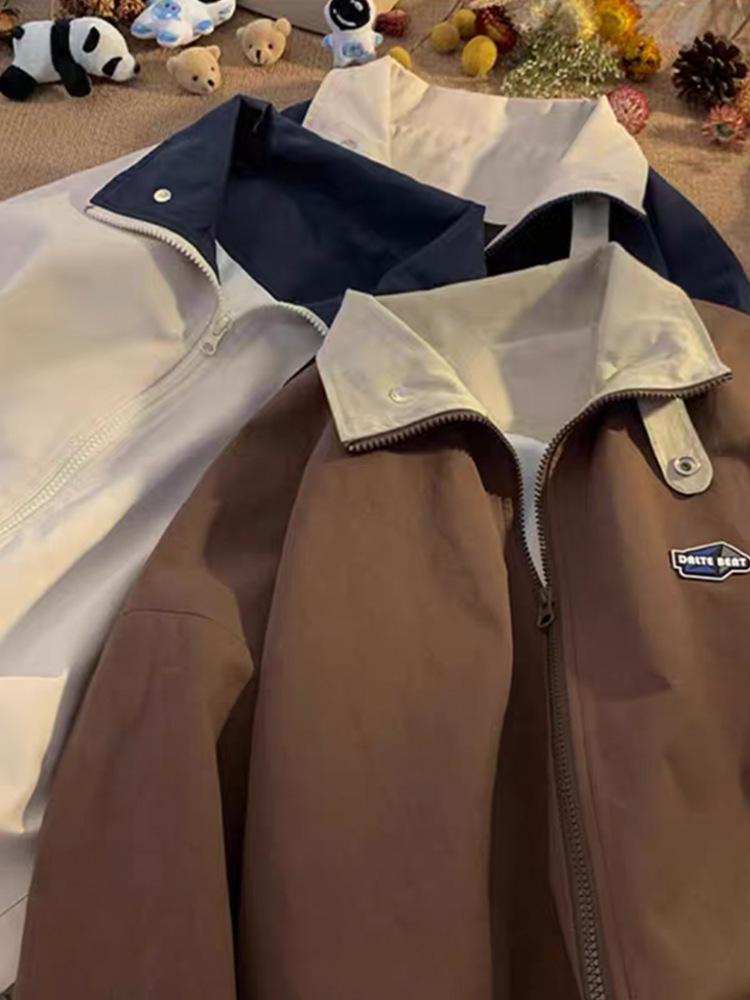 Бейсбольная куртка в американском стиле для мальчиков, новая весенне-осенняя, в стиле bf, свободная, тонкая куртка, повседневный топ