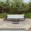 VidaXL Garden Lounge Set 2 Pcs with Cushions Wicker Resin Black