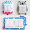 Dust Protective Silicone Switch Sticker Animal Luminous Switch Cover Decoration Stickers   Room