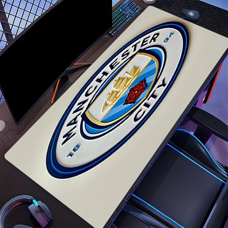 Football team City FC Print Mouse Pad, for Keyboard Pad Laptop PC Mat for Office Home Use, Desk Decor, Perfect Birthday Gift for Gamers