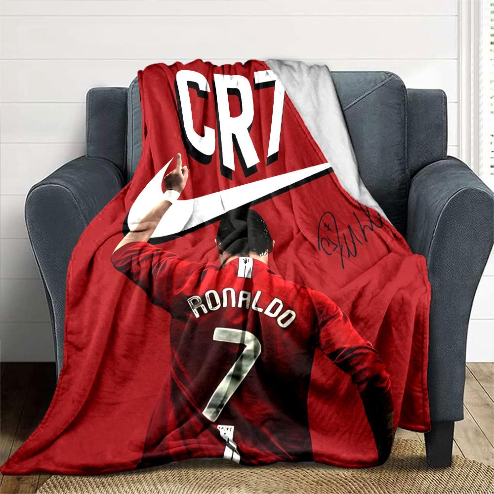 Cristiano Ronaldo Blanket Warmthful Decor Great for Office Chair Picnics Office for All Seasons Modern Style Perfect Gift for Relatives and Friends
