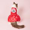 Dog Dress for Small Dogs Costume Kisses Heart Printed Puppy Clothes with Tulle Doggie Pet Cat Comfort Clothes Apparel  Valentine