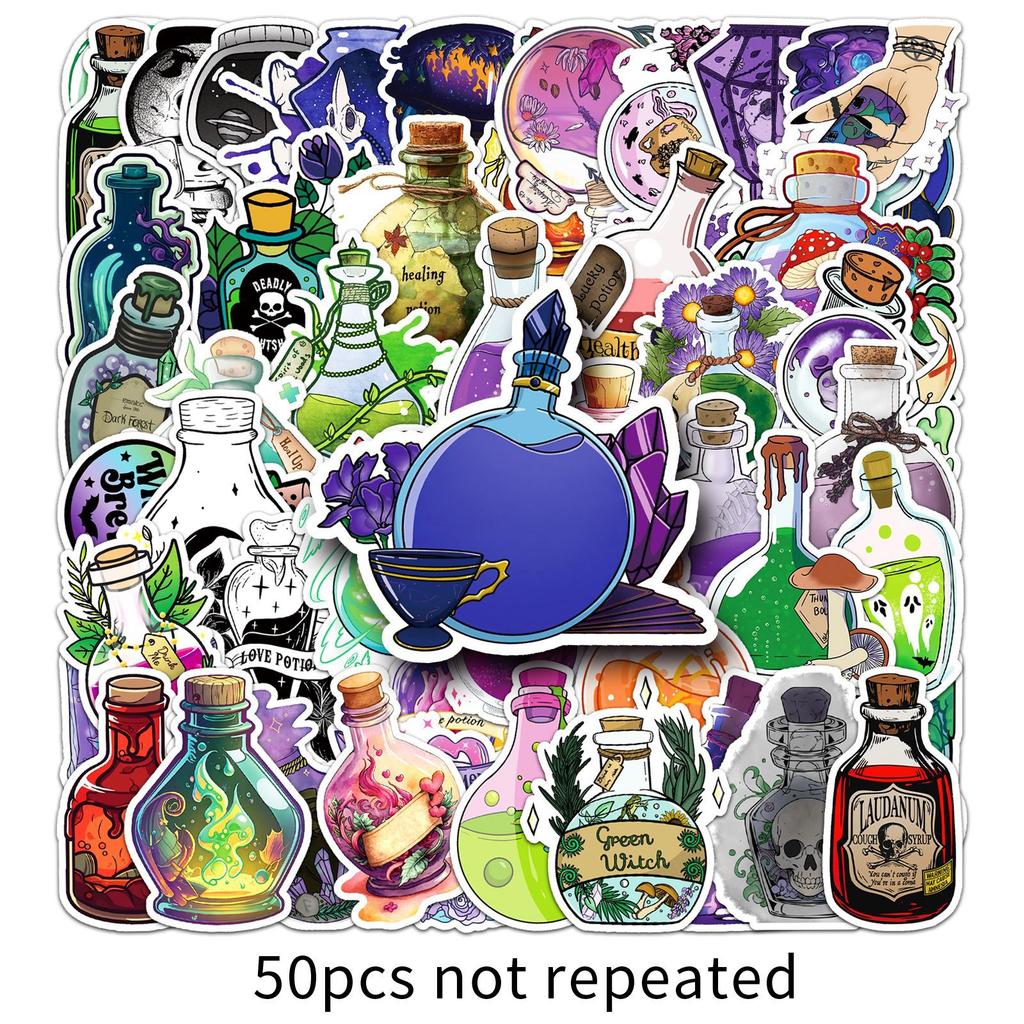 50 Наклеек Граффити Магическое Зелье Персонализированное Креативное Украшение Чехол для Мобильного Телефона Чемодан Стакан для Воды Водонепроницаемые Наклейки