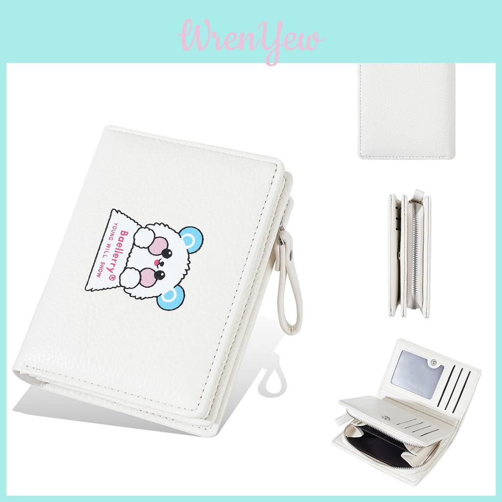 Ladies Wallet With Cartoon Pu Material For Daily Use And Card Storage