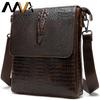 Alligator Men's Genuine Leather Shoulder Bags For Men Crosscody Bags Leather Men's Bag Small Messenger Bag Men Handbags 8857