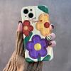 Матовый чехол с масляной живописью и цветами для Iphone 14 Pro Max 13 11 12 14 Plus, мягкий чехол Imd Shockpoof